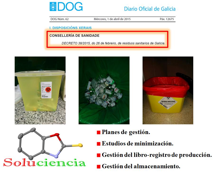 Gestión interna de residuos sanitarios.
